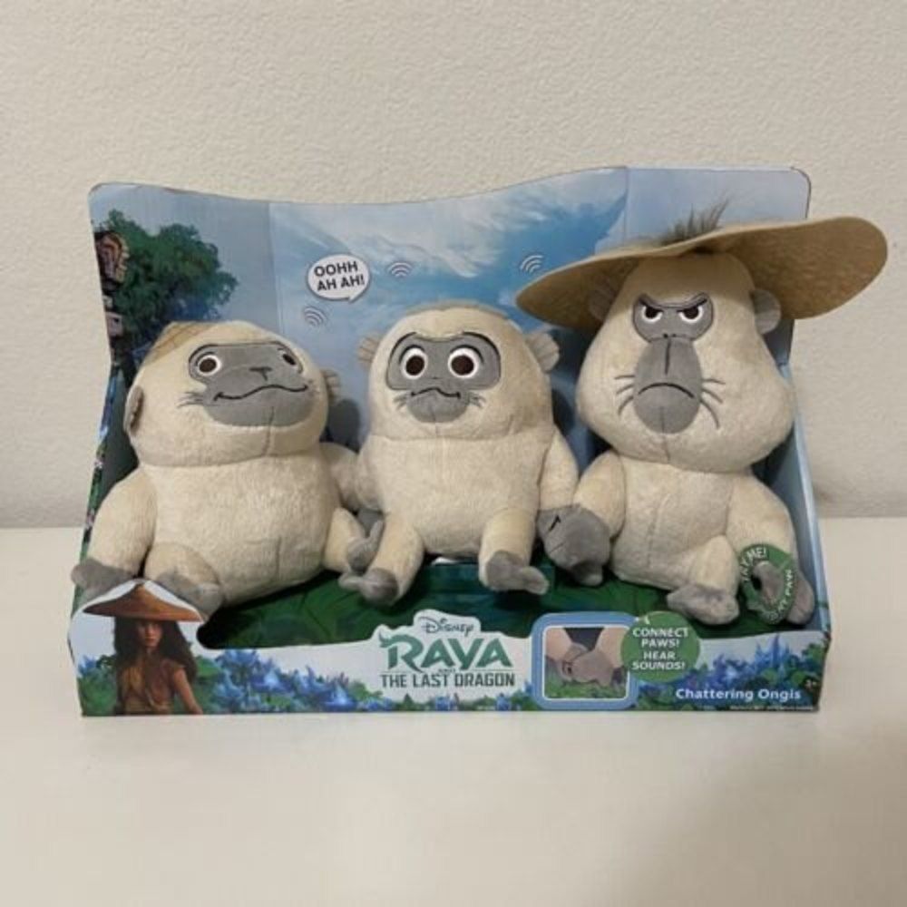 Disney Raya and the Last Dragon Chattering Ongis Plush 3-Piece Set 2021 New